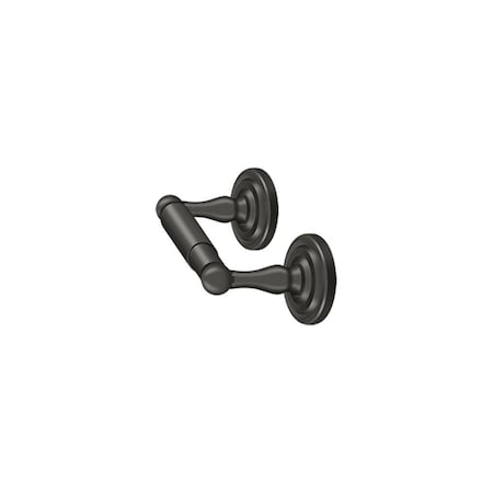 Deltana Toilet Paper Holder; Double Post; R-Series; Oil Rubbed Bronze Finish R2000-U10B